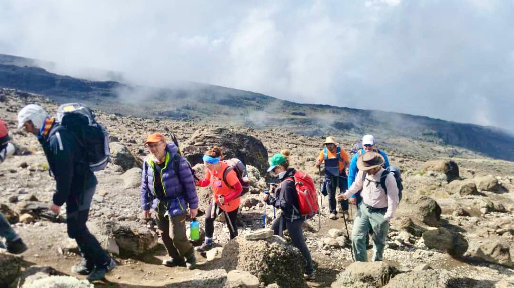 Umbwe Route steep ridge Kilimanjaro